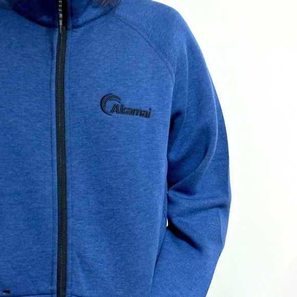 ELEVATE "Kariba" Blue Knit Full Zip Womens Jacket, Sz L - Picture 7 of 9